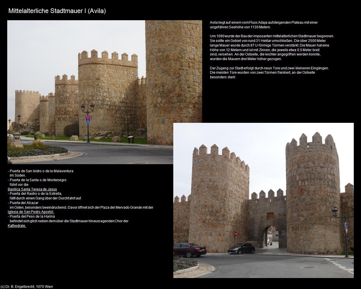 Mittelalterliche Stadtmauer I (Avila (ESP-CL)) in Kulturatlas-SPANIEN-MITTE(c)B.Engelbrecht