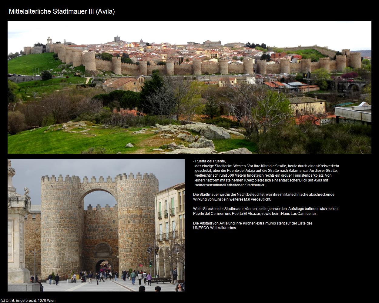 Mittelalterliche Stadtmauer III (Avila (ESP-CL)) in Kulturatlas-SPANIEN-MITTE