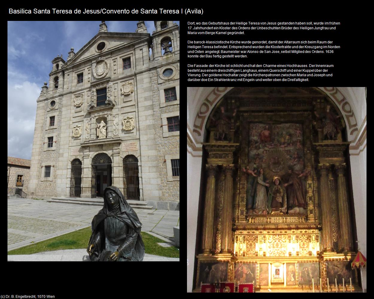 Basilica Santa Teresa de Jesus/Convento de Santa Teresa I (Avila (ESP-CL)) in Kulturatlas-SPANIEN-MITTE