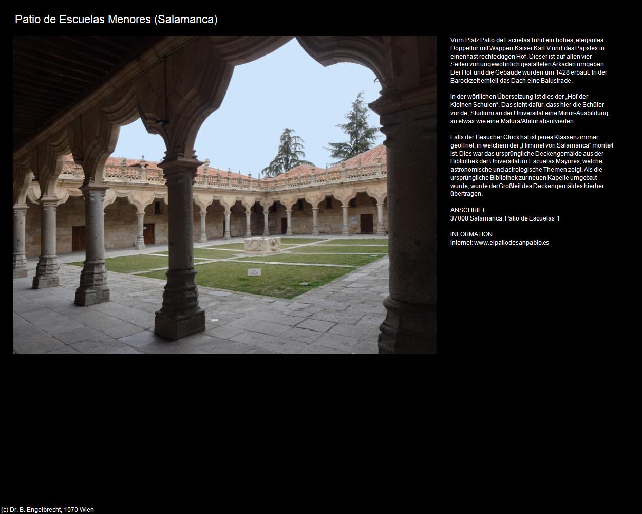 Patio de Escuelas Menores (Salamanca (ESP-CL)) in Kulturatlas-SPANIEN-MITTE