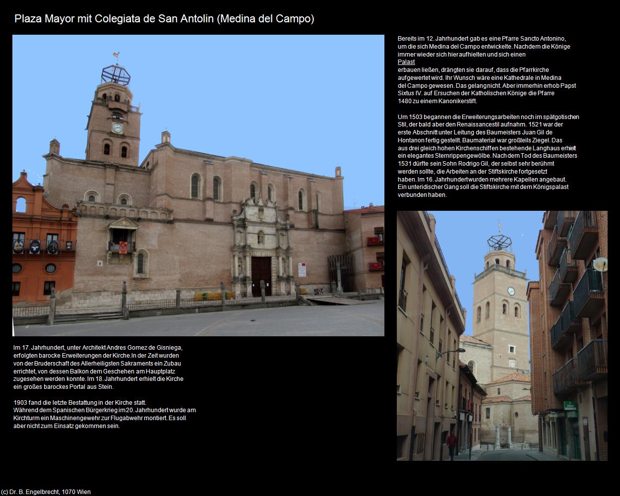 Plaza Mayor mit Colegiata de San Antolin (Medina del Campo (ESP-CL)) in Kulturatlas-SPANIEN-MITTE(c)B.Engelbrecht