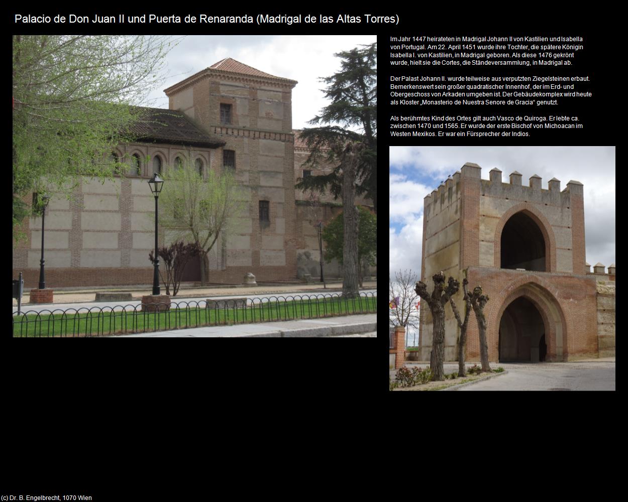 Palacio de Don Juan II und Puerta de Renaranda (Madrigal de las Altas Torres (ESP-CL)) in Kulturatlas-SPANIEN-MITTE