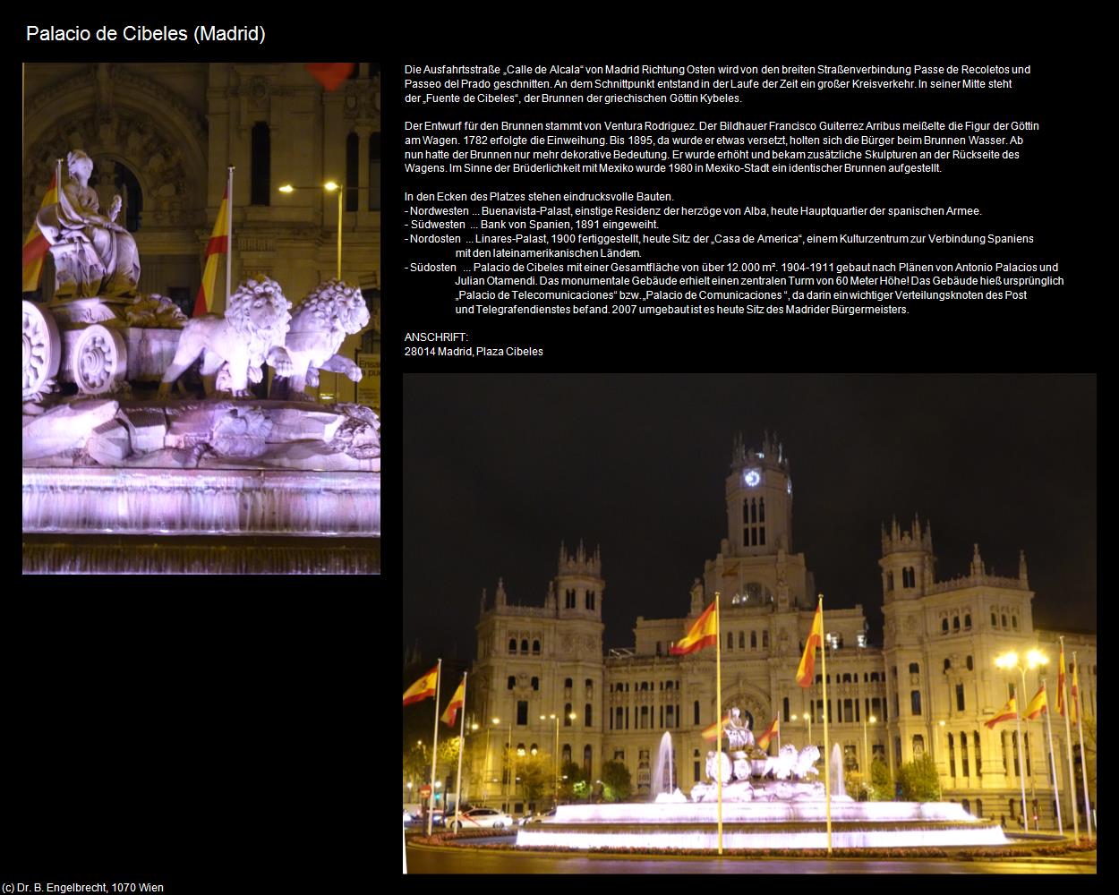 Palacio de Cibeles (Madrid (ESP-MA)) in Kulturatlas-SPANIEN-MITTE