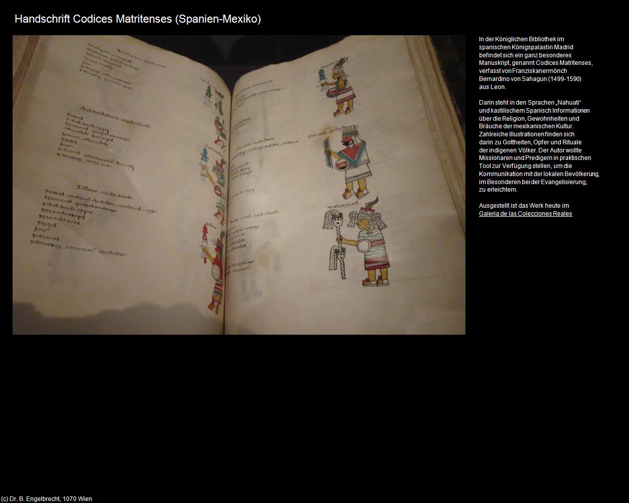 Handschrift Codices Matritenses (Mexiko) (Madrid (ESP-MA)) in Kulturatlas-SPANIEN-MITTE(c)B.Engelbrecht