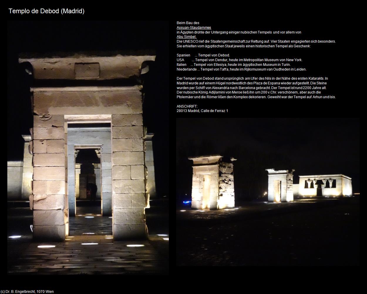 Templo de Debod (Madrid (ESP-MA)) in Kulturatlas-SPANIEN-MITTE(c)B.Engelbrecht