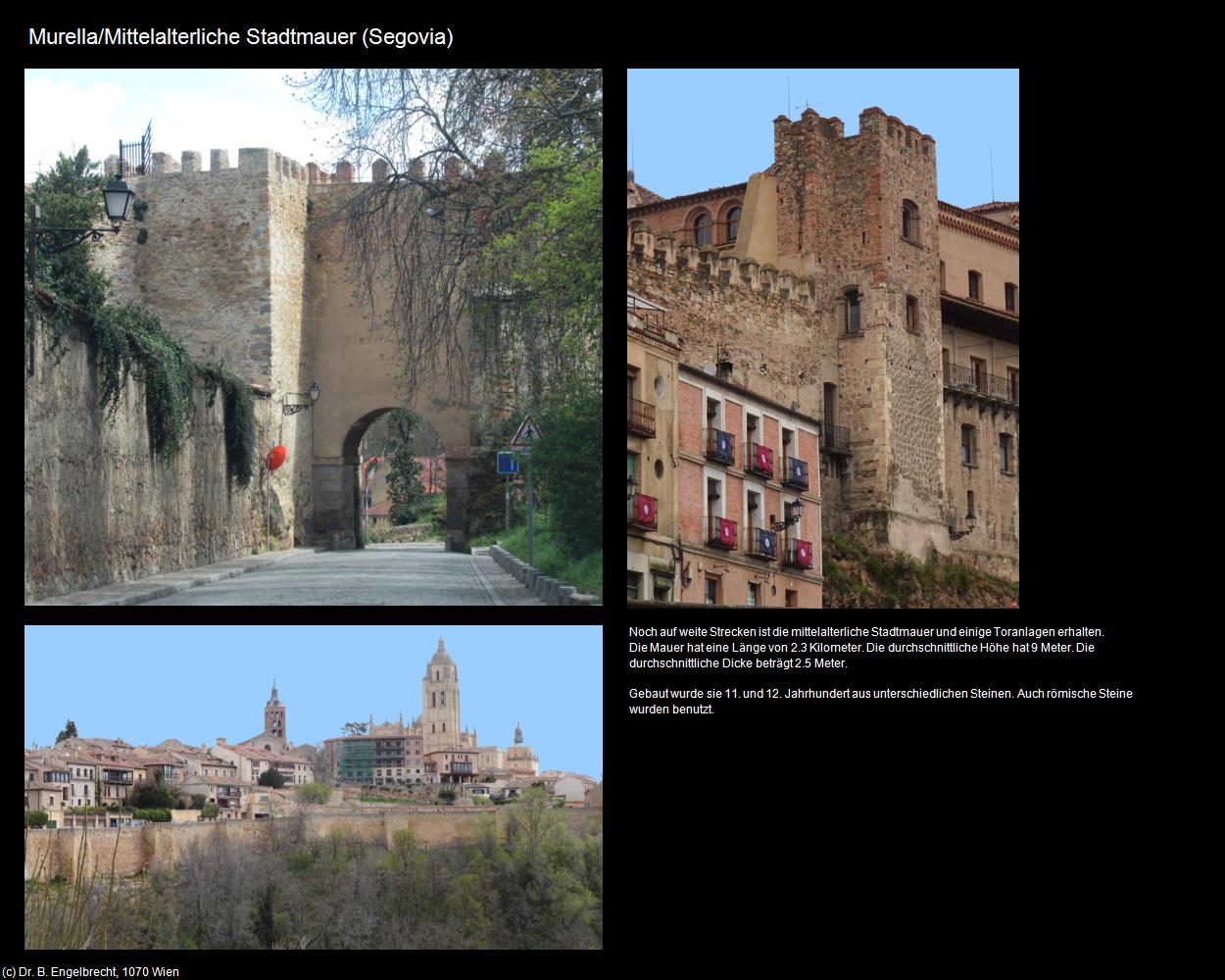 Mittelalterliche Stadtmauer (Segovia (ESP-CL)) in Kulturatlas-SPANIEN-MITTE