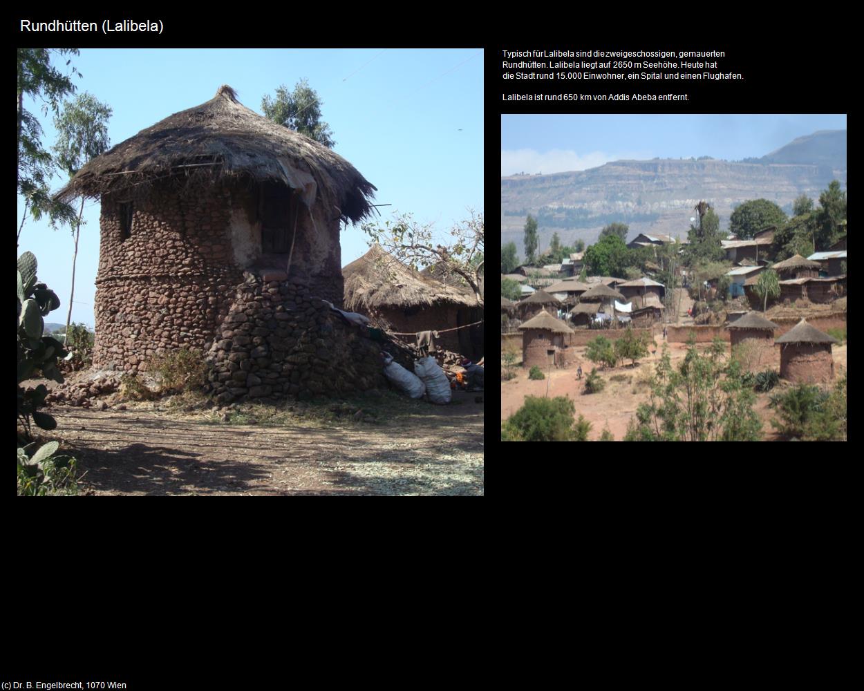Rundhütten (Lalibela) in Äthiopien