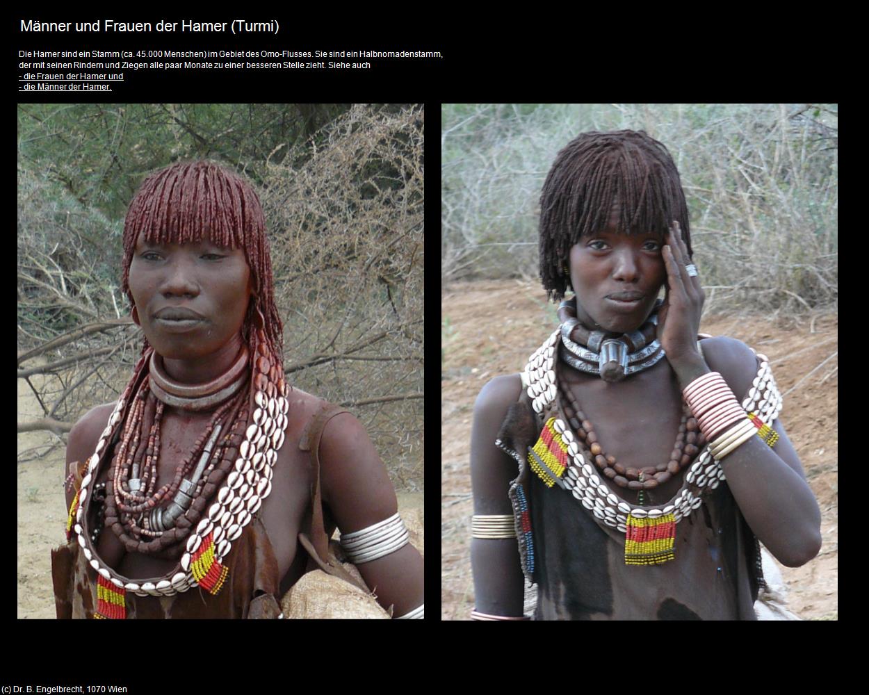 Männer und Frauen der Hamer (Turmi) in Äthiopien(c)B.Engelbrecht