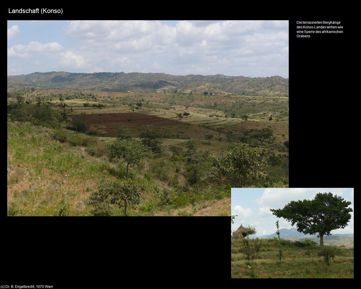Landschaft (Konso) in Äthiopien