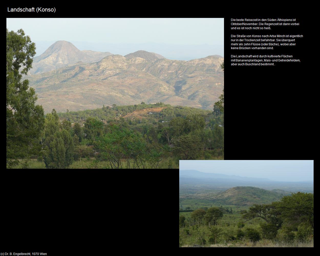 Landschaft (Konso) in Äthiopien