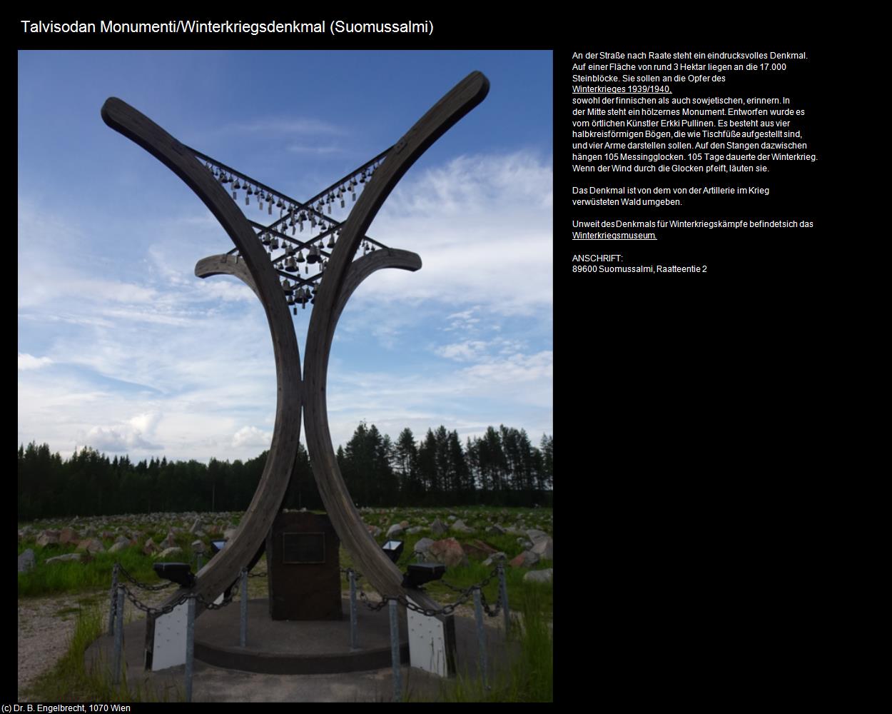 Winterkriegsdenkmal (Suomussalmi) in Kulturatlas-FINNLAND(c)B.Engelbrecht