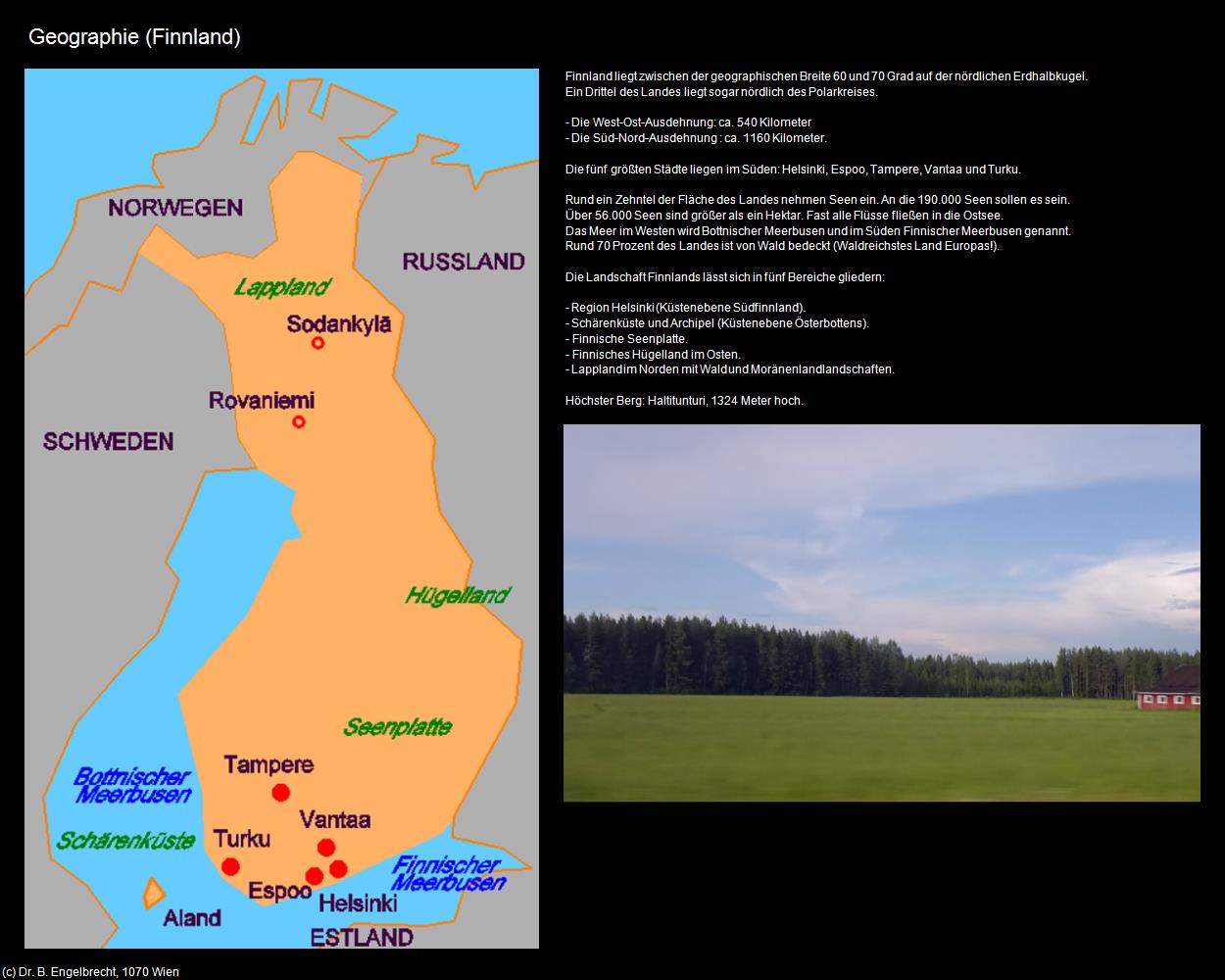 Geographie (+Finnland-Land und Leute) in Kulturatlas-FINNLAND