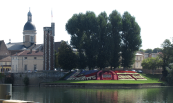 Saone mit Tour du Dovenne (Chalon-sur-Saone (FR-BFC))