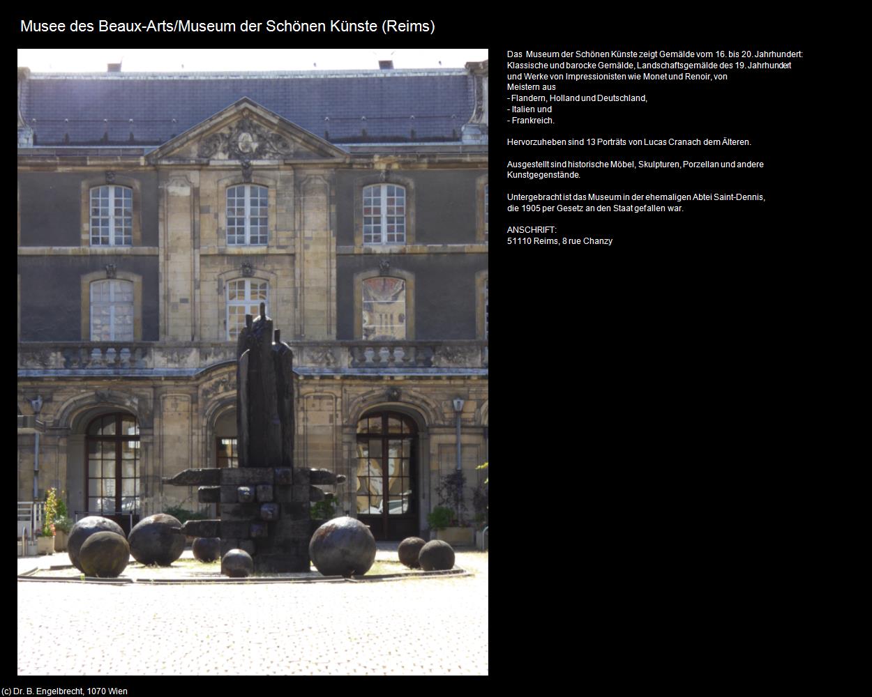 Musee des Beaux-Arts (Reims (FR-GES)) in Kulturatlas-FRANKREICH