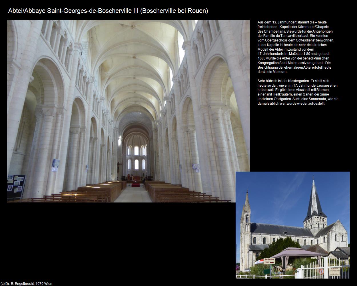 Abbaye Saint-Georges III (Boscherville bei Rouen (FR-NOR)) in Kulturatlas-FRANKREICH