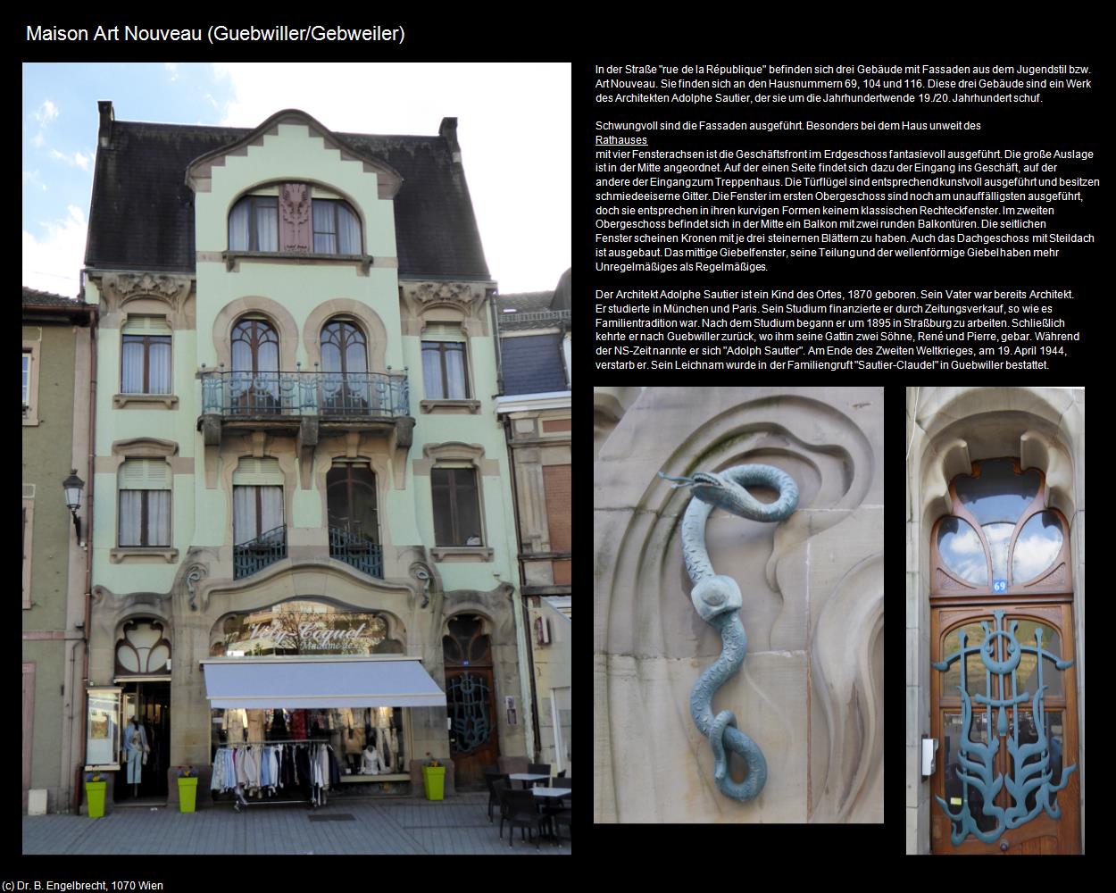Maison Art Nouveau (Guebwiller (FR-GES)) in Kulturatlas-FRANKREICH(c)B.Engelbrecht