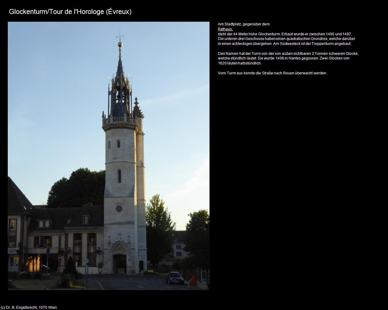 Glockenturm/Tour de l'Horologe (Evreux (FR-NOR)) in Kulturatlas-FRANKREICH(c)B.Engelbrecht