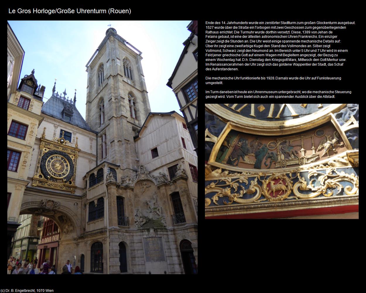 Le Gros Horloge/Große Uhrenturm (Rouen (FR-NOR)) in Kulturatlas-FRANKREICH