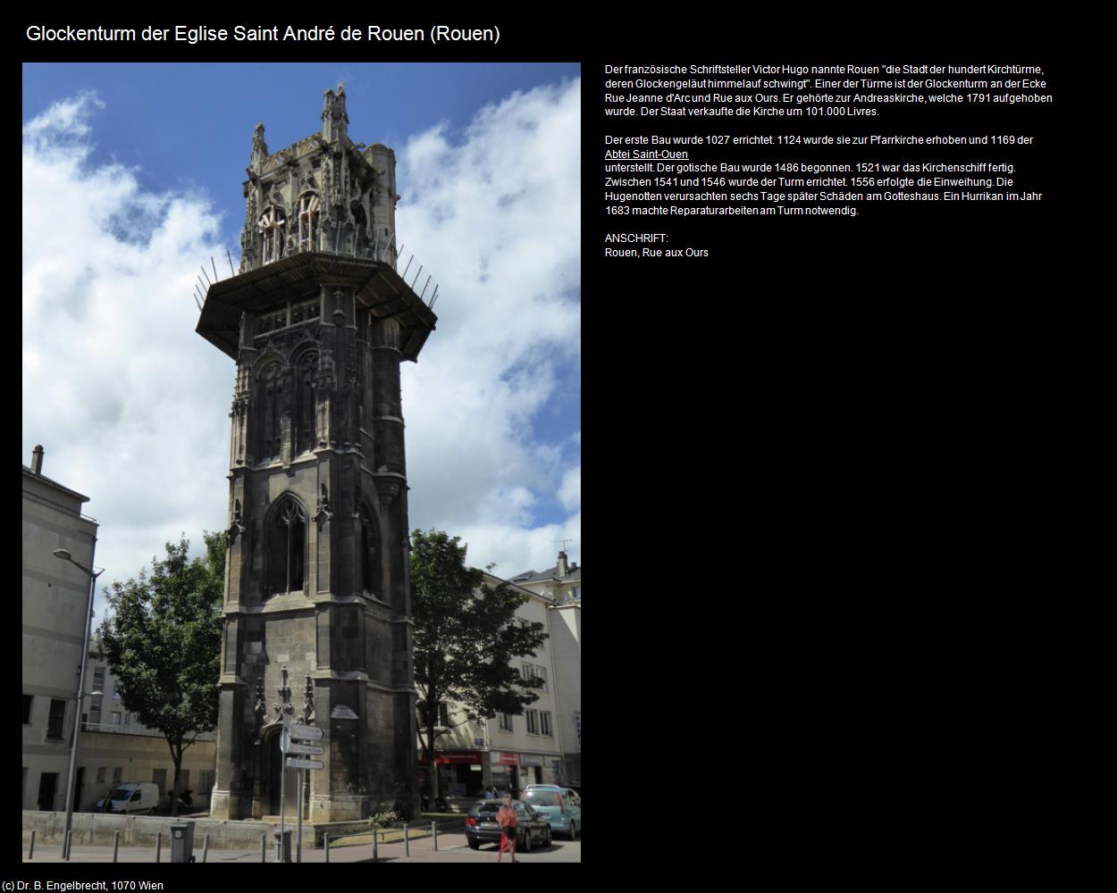 Glockenturm der Eglise Saint André de Rouen (Rouen (FR-NOR)) in Kulturatlas-FRANKREICH(c)B.Engelbrecht