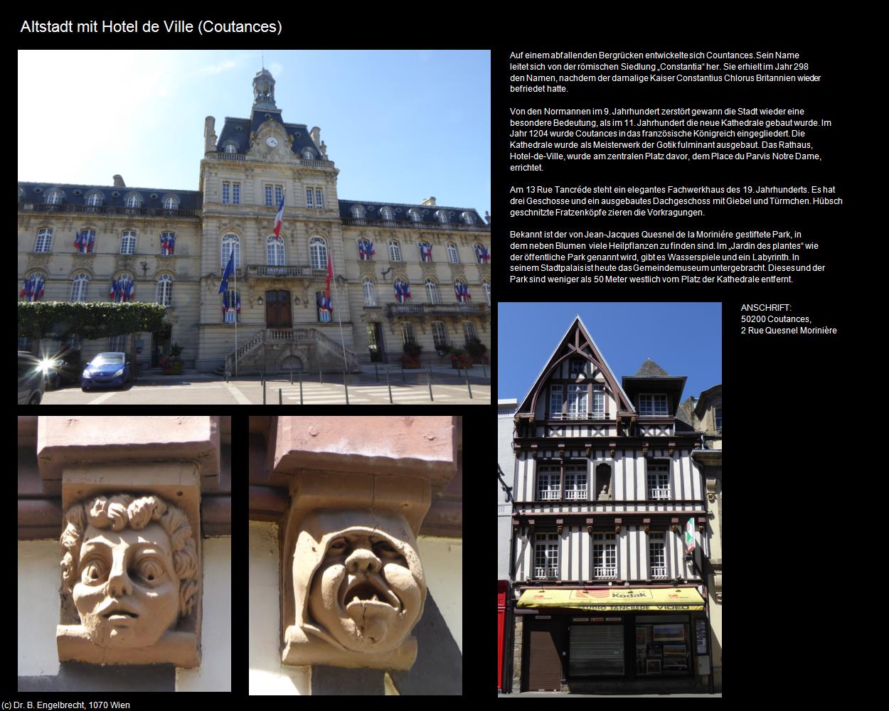 Altstadt mit Hotel de Ville (Coutances (FR-NOR)) in Kulturatlas-FRANKREICH