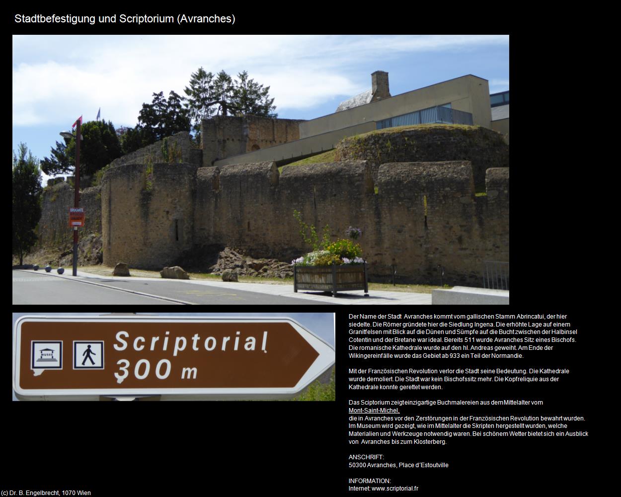 Stadtbefestigung und Scriptorium (Avranches (FR-NOR)) in Kulturatlas-FRANKREICH(c)B.Engelbrecht