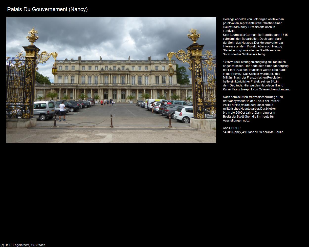 Palais Du Gouvernement (Nancy (FR-GES)) in Kulturatlas-FRANKREICH(c)B.Engelbrecht