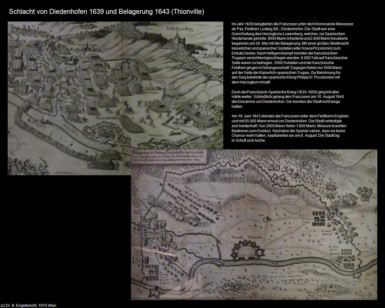 Schlacht von Diedenhofen 1639 und Belagerung 1643  (Thionville/Diedenhofen (FR-GES)) in Kulturatlas-FRANKREICH