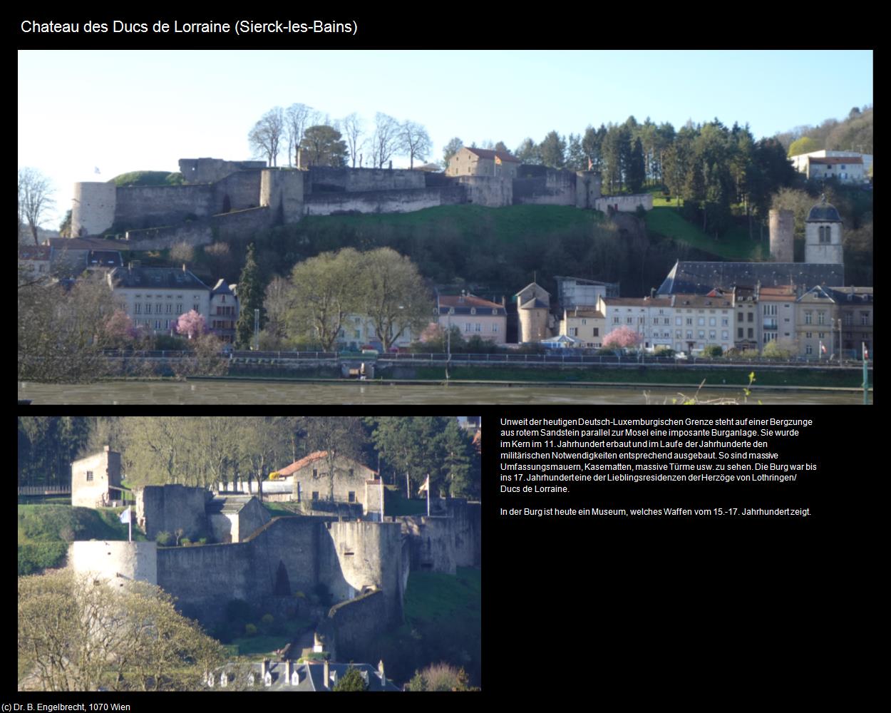Chateau des Ducs de Lorraine (Sierck-les-Bains (FR-GES)) in Kulturatlas-FRANKREICH
