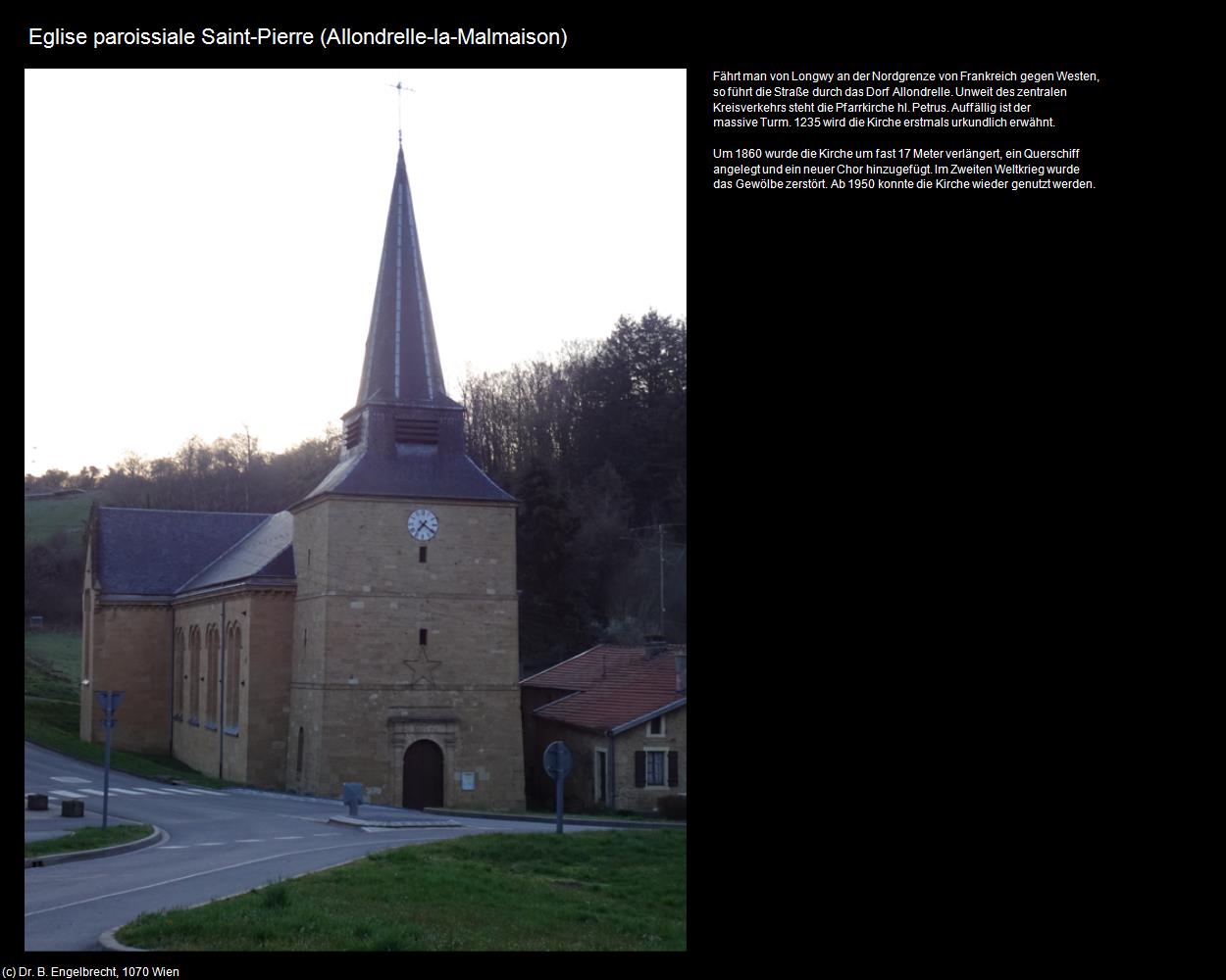Eglise paroissiale Saint-Pierre (Allondrelle-la-Malmaison (FR-GES)) in Kulturatlas-FRANKREICH