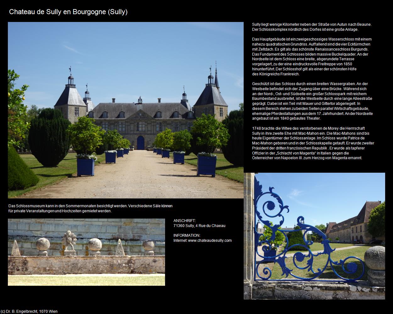 Chateau de Sully en Bourgogne (Sully en Bourgogne (FR-BFC)) in Kulturatlas-FRANKREICH