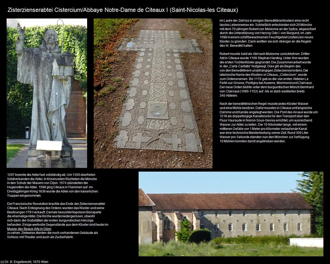 Zisterzienserabtei Cistercium I (Citeaux bei Saint-Nicolas (FR-BFC)) in Kulturatlas-FRANKREICH(c)B.Engelbrecht