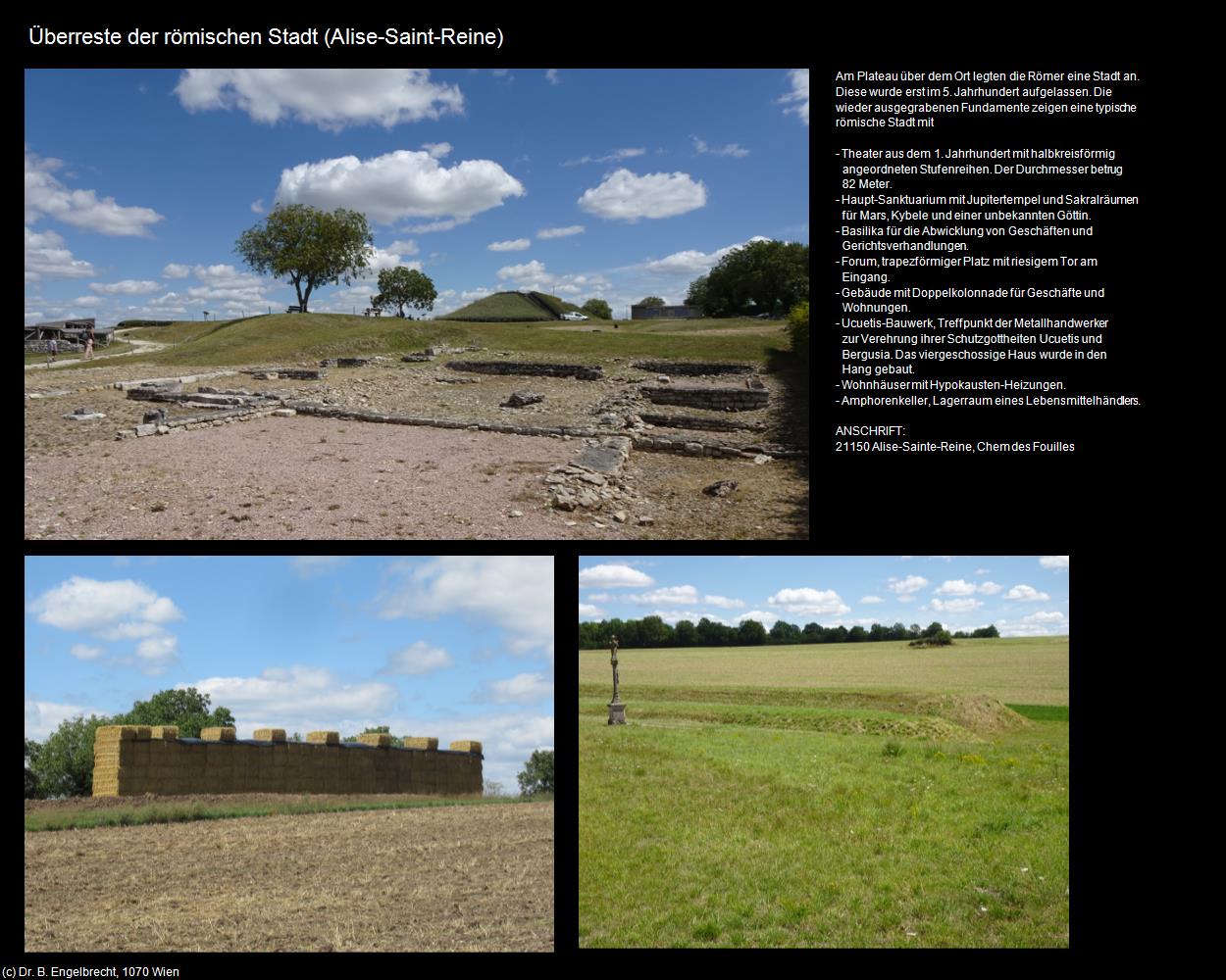 Überreste der römischen Stadt (Alise-Saint-Reine (FR-BFC)) in Kulturatlas-FRANKREICH