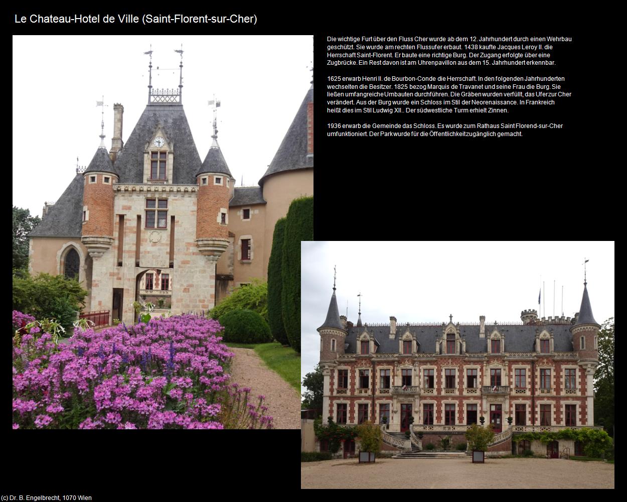 Le Chateau-Hotel de Ville (Saint-Florent-sur-Cher (FR-CVL)) in Kulturatlas-FRANKREICH
