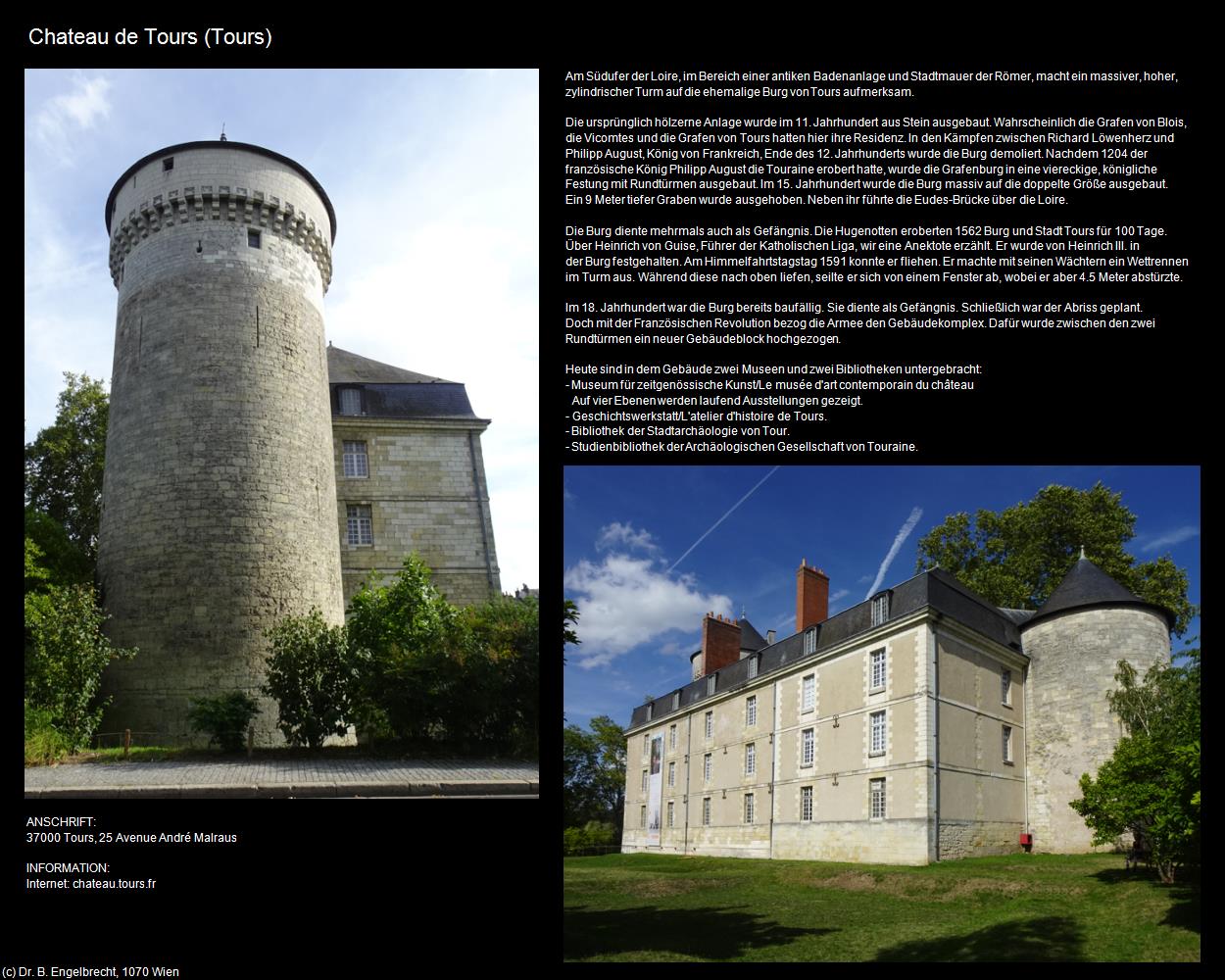 Chateau de Tours (Tours (FR-CVL)) in Kulturatlas-FRANKREICH