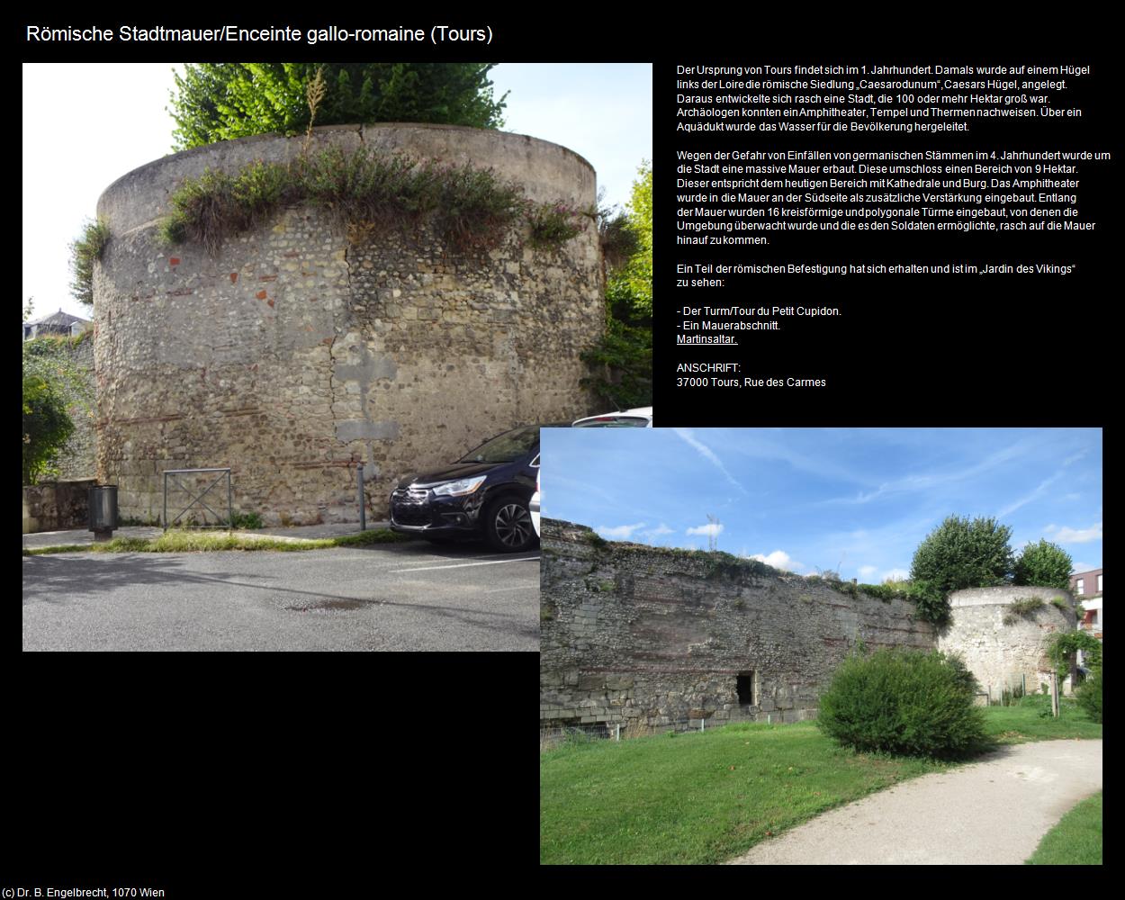 Römische Stadtmauer (Tours (FR-CVL)) in Kulturatlas-FRANKREICH(c)B.Engelbrecht
