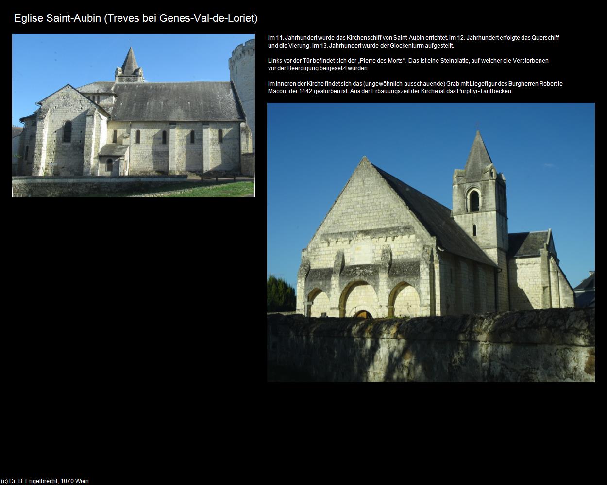 Eglise Saint-Aubin (Treves bei Genes-Val-de-Loriet (FR-PDL)) in Kulturatlas-FRANKREICH