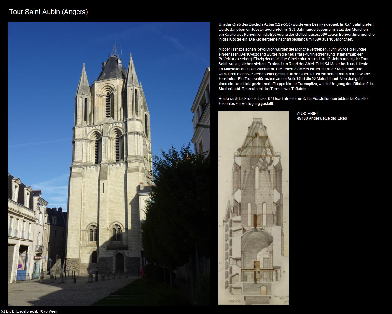 Tour Saint Aubin (Angers (FR-PDL)) in Kulturatlas-FRANKREICH