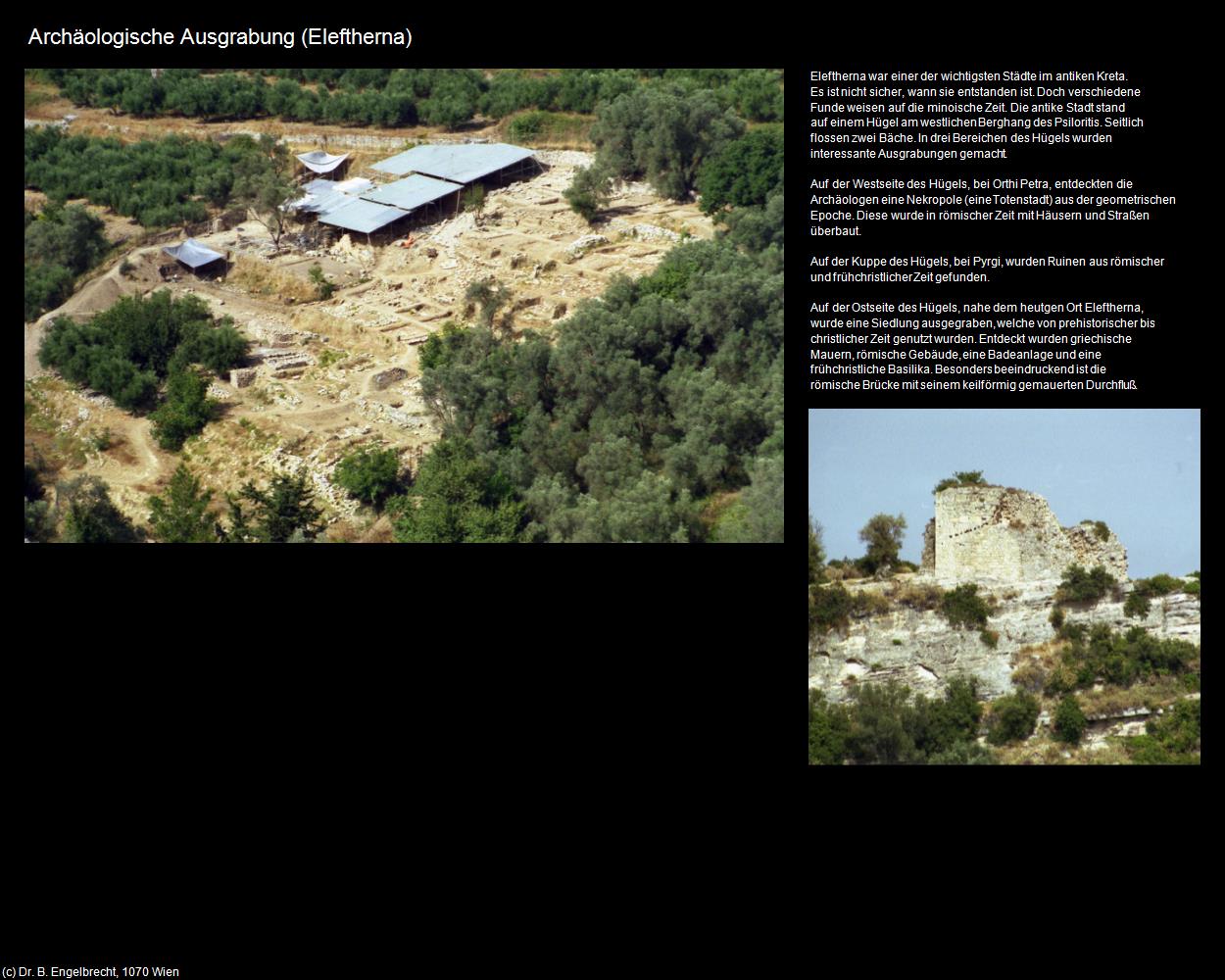 Archäologische Ausgrabung  (Eleftherna) in KRETA und SANTORIN