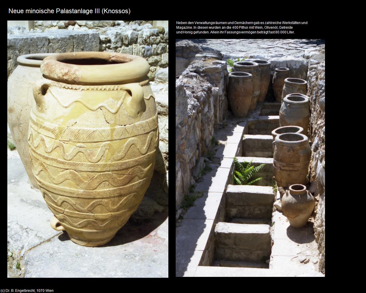 Neue minoische Palastanlage III (Knossos) in KRETA und SANTORIN