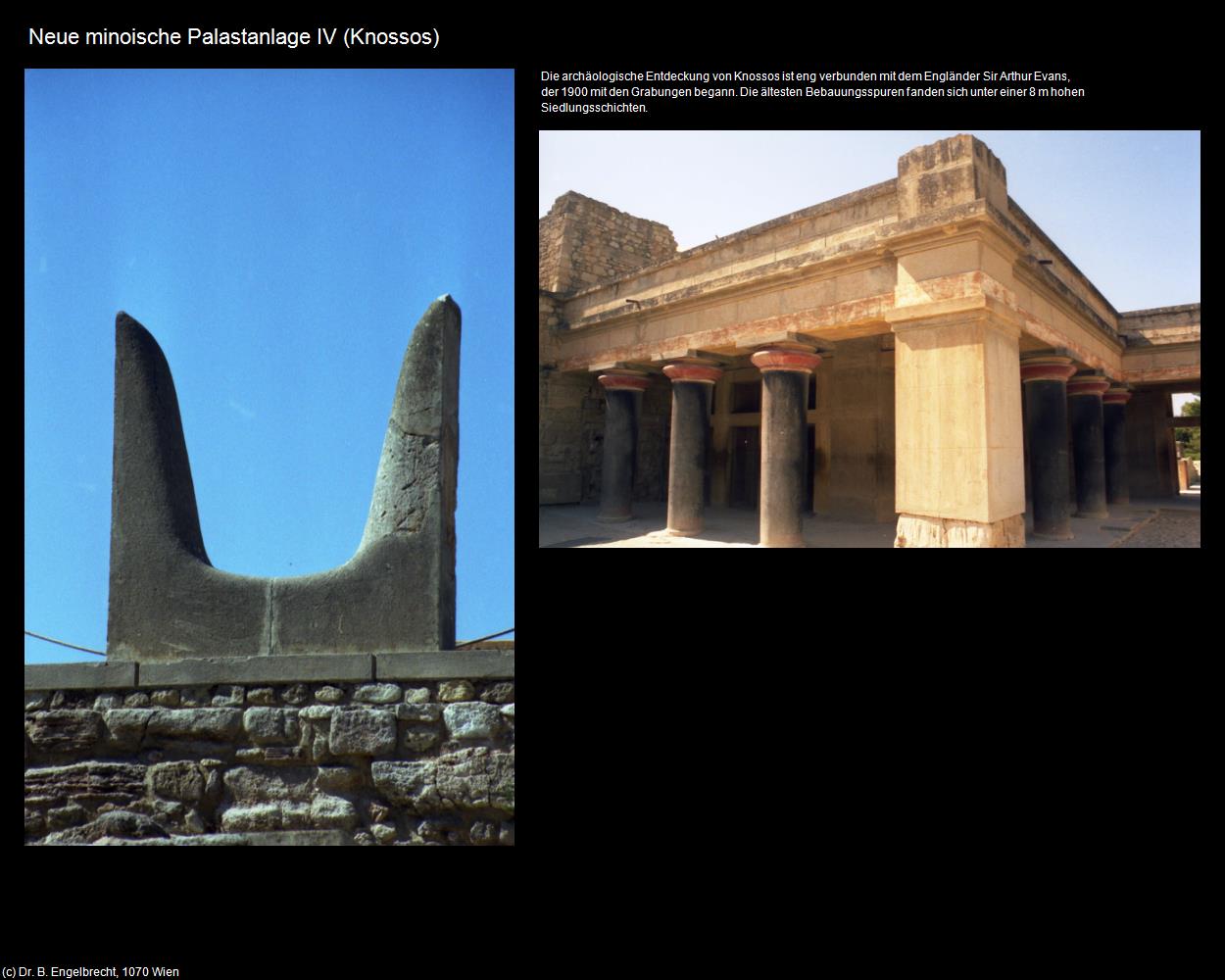 Neue minoische Palastanlage IV (Knossos) in KRETA und SANTORIN