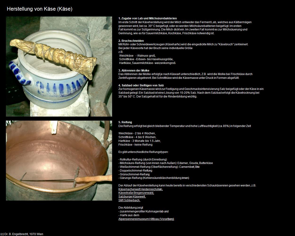 Herstellung (Käse) in Leben-und-Arbeiten-einst(c)B.Engelbrecht