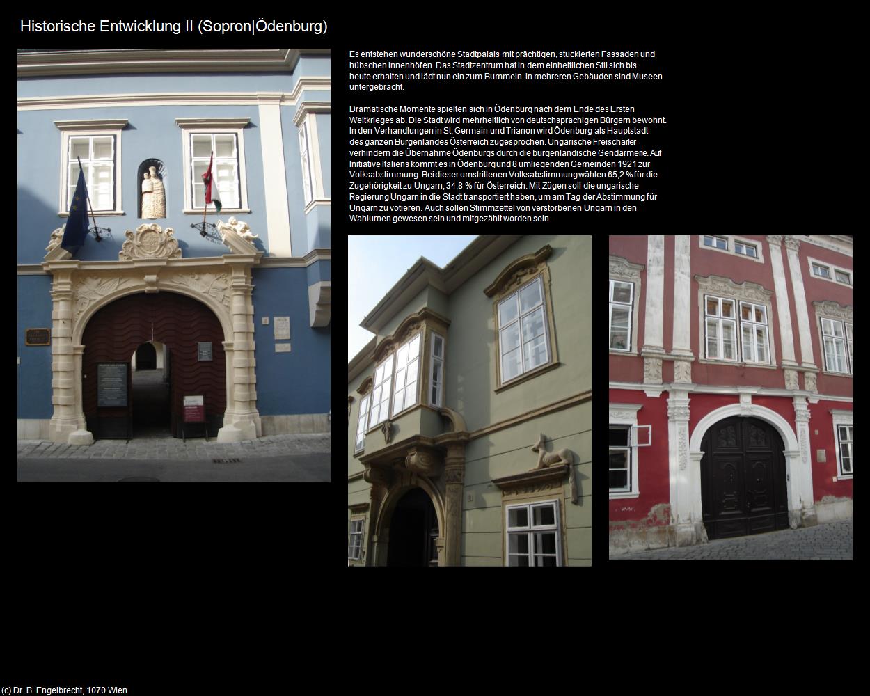 Historische Entwicklung II (Sopron|Ödenburg) in UNGARN 
