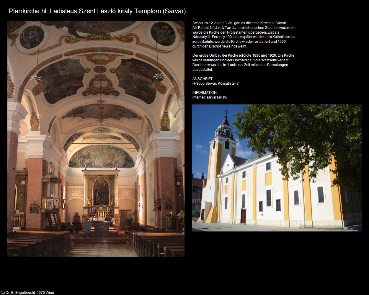 Pfk. hl. Ladislaus (Sárvár|Rotenturm an der Raab) in UNGARN 