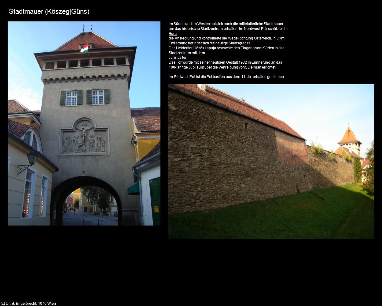 Stadtmauer (Köszeg|Güns) in UNGARN (c)B.Engelbrecht
