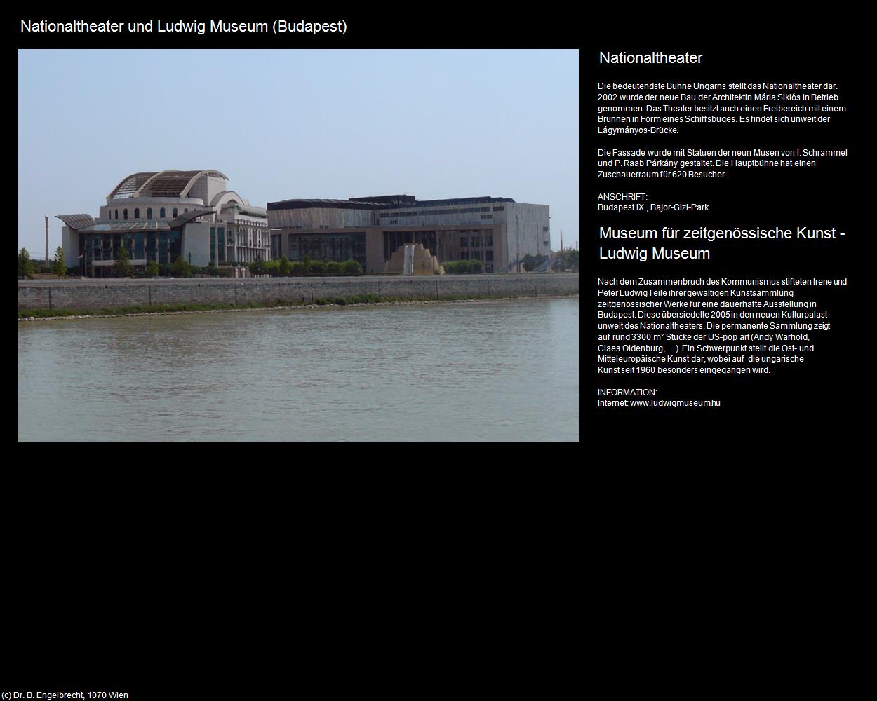 Nationaltheater und Ludwig Museum  (Budapest) in UNGARN 