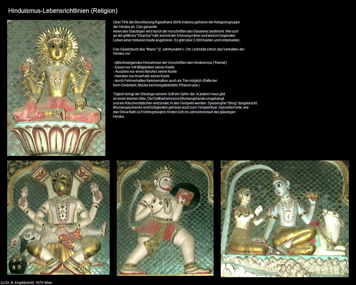 Hinduismus-Lebensrichtlinien (Indien-Religion) in Rajasthan - das Land der Könige