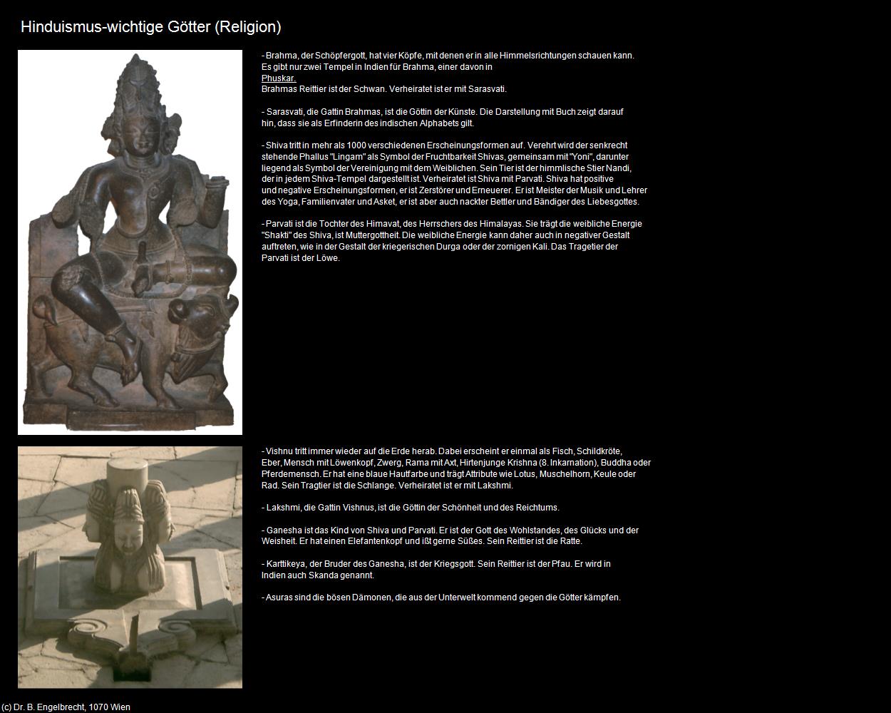 Hinduismus-wichtige Götter (Indien-Religion) in Rajasthan - das Land der Könige(c)B.Engelbrecht