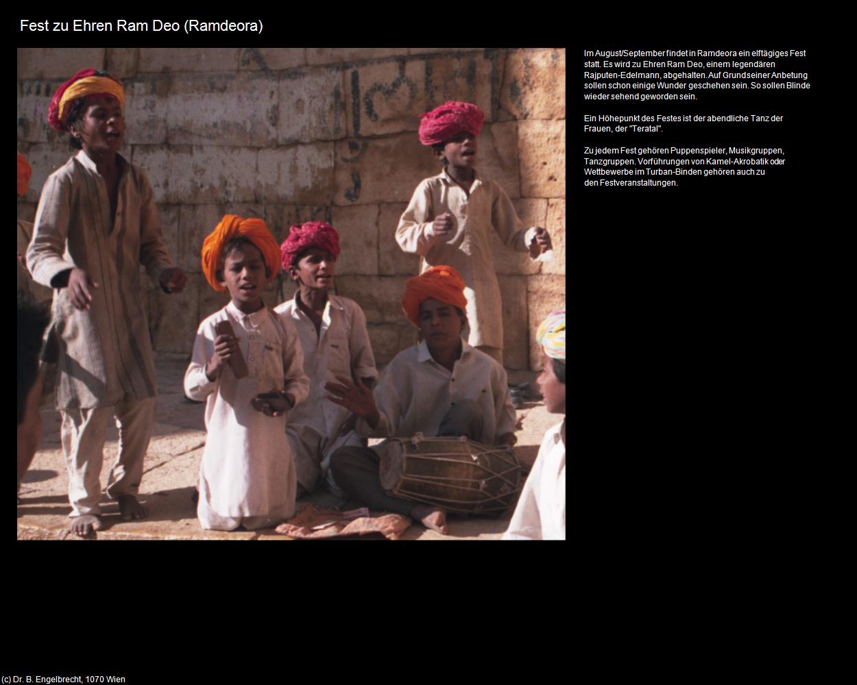 Fest zu Ehren Ram Deo (Ramdeora) in Rajasthan - das Land der Könige