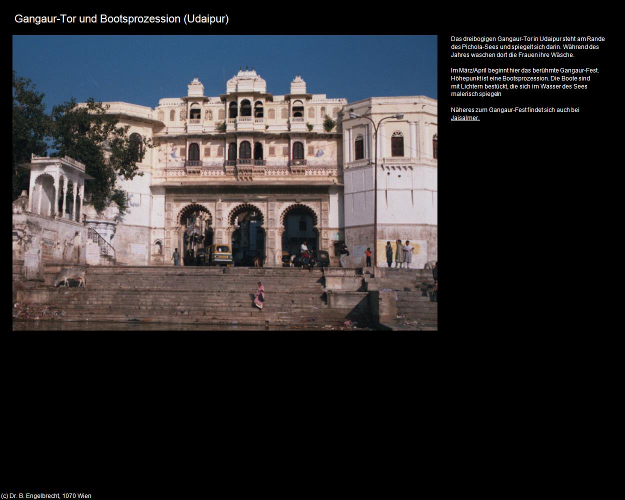 Gangaur-Tor und Bootsprozession (Udaipur) in Rajasthan - das Land der Könige(c)B.Engelbrecht