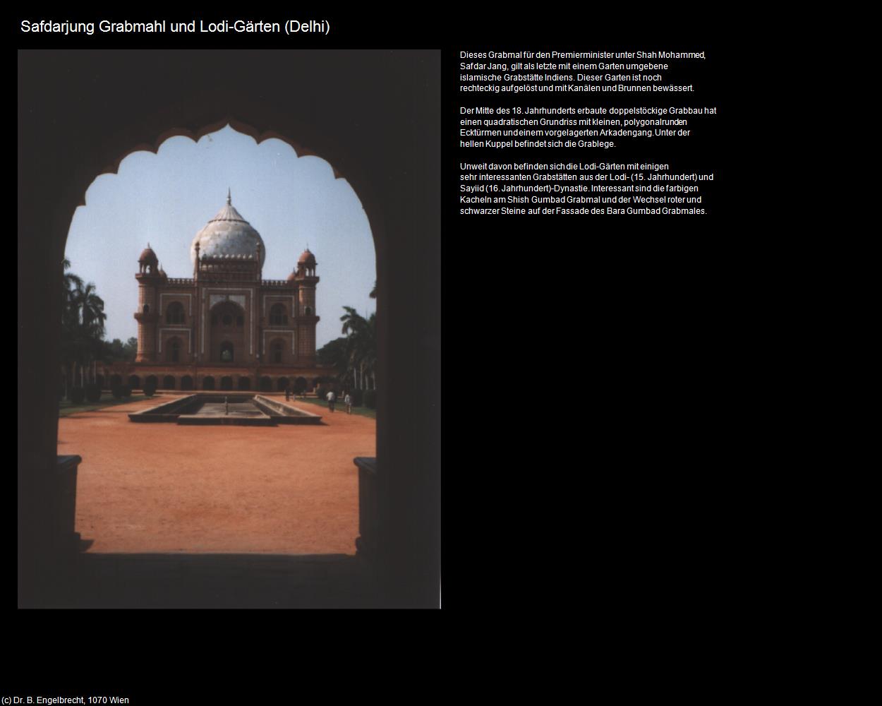 Safdarjung Grabmal und Lodi-Gärten (Delhi) in Rajasthan - das Land der Könige